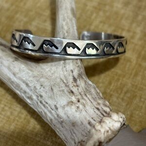 Terry Wadsworth Native American signed cuff